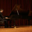 Male pianist performing on stage