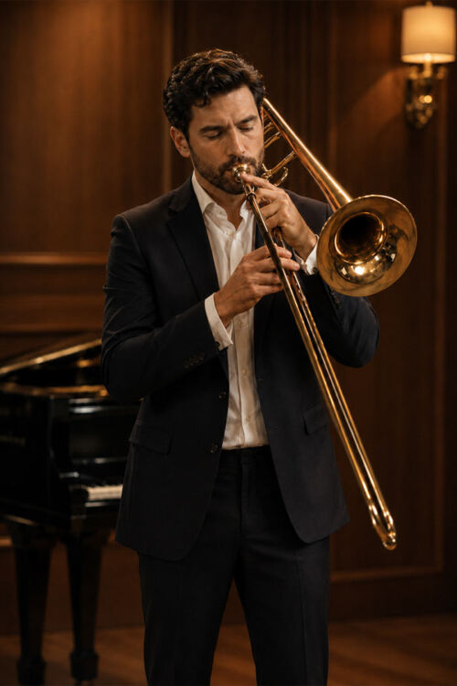 Joueur de trombone professionnel