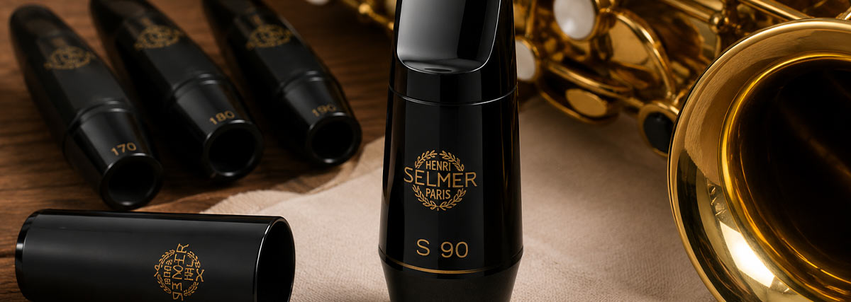 Bec de saxophone alto Selmer S90 avec différentes ouvertures de bec